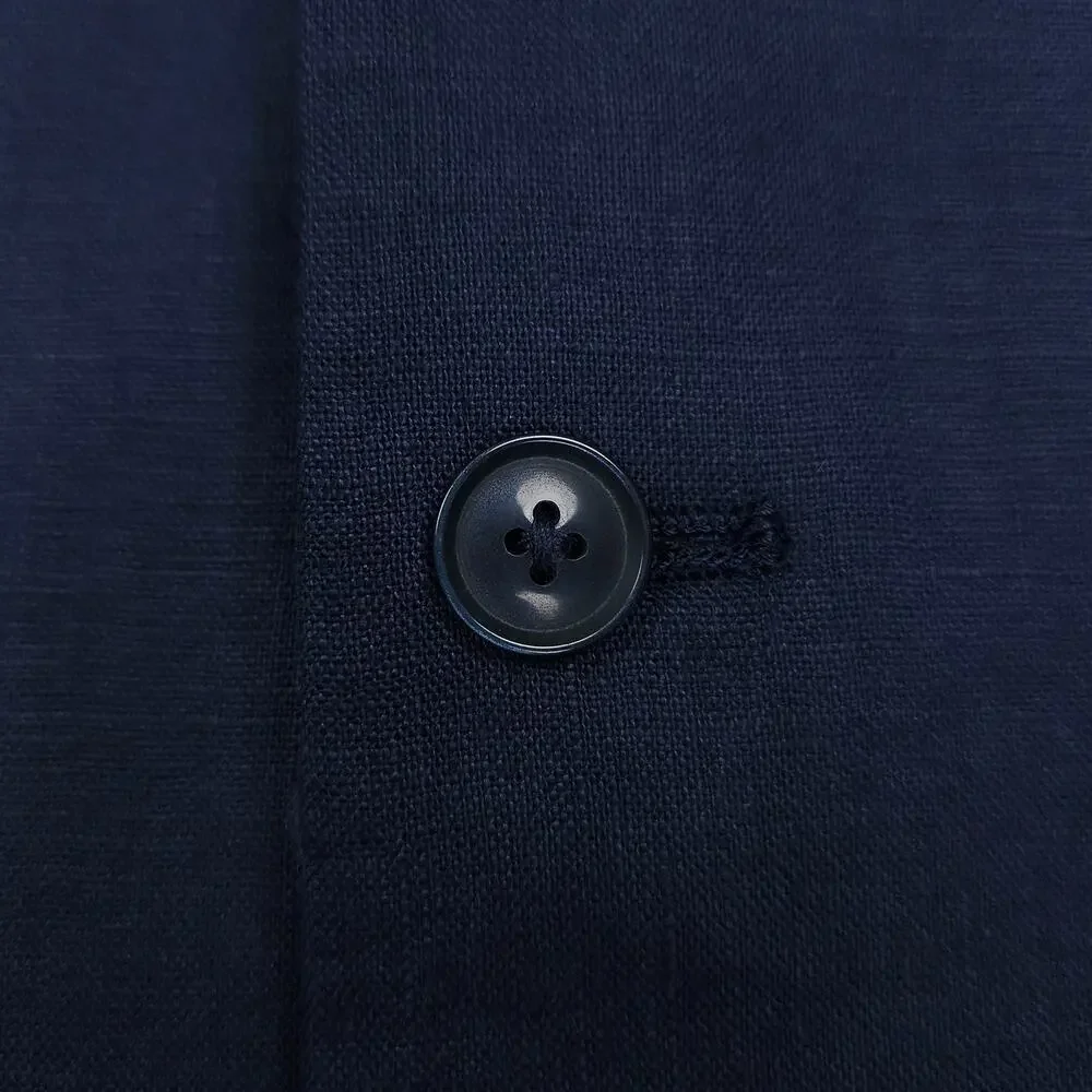 Tommy Hilfiger Mens Modern Fit Linen Suit Vest 3XL Navy Blue Solid NWT